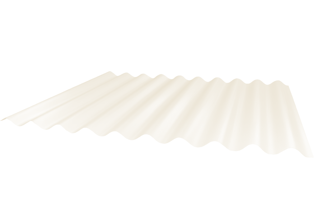 Wellblech 27-111 Stahl 0,75mm RAL9010 25µm PE RSL Dach mit Wasserfalle Premiumvlies mit Schutzfolie