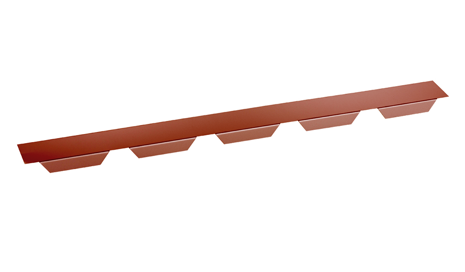 Zahnblech Trapezprofil 45-333S Stahl 0,75mm Große Sicke 90° RAL8012