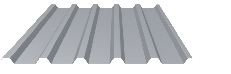 Trapezblech 35-207 Stahl 0,88mm RAL9006 25µm PE RSL Dach   mit Schutzfolie