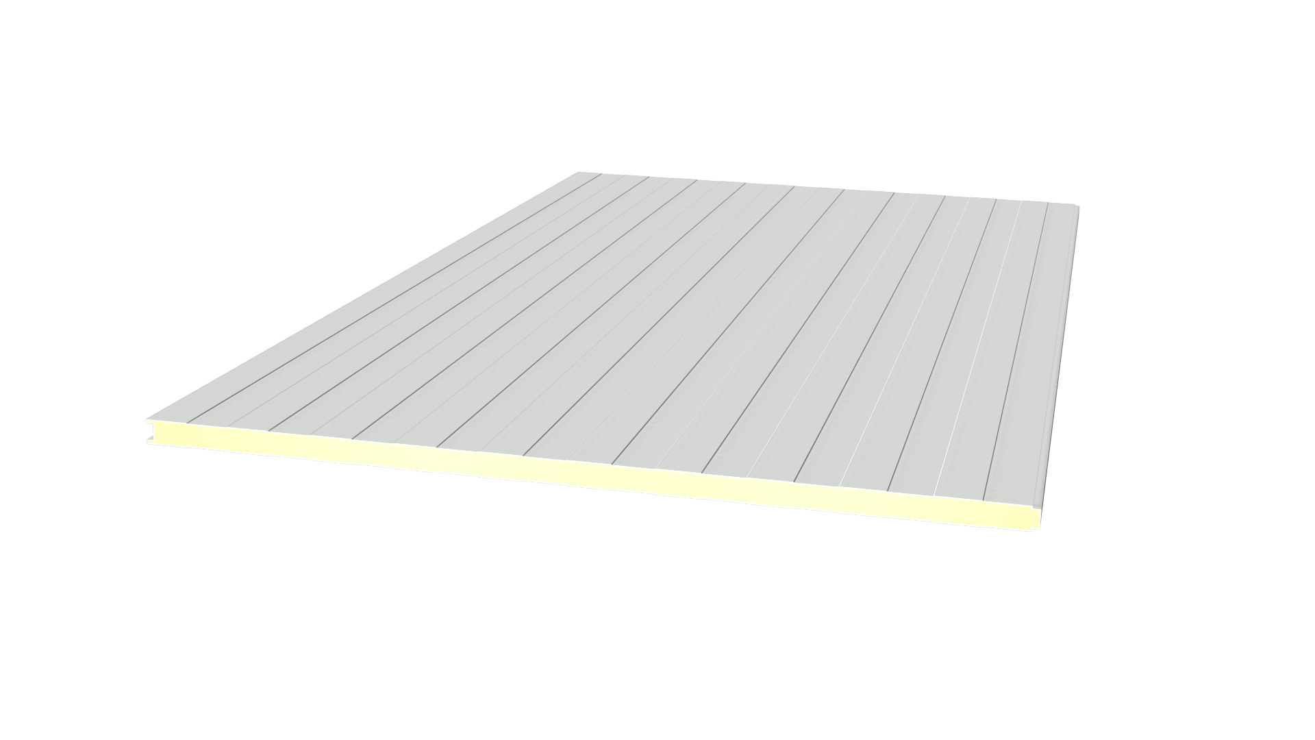 Sandwich Wand 40 RAL7035 