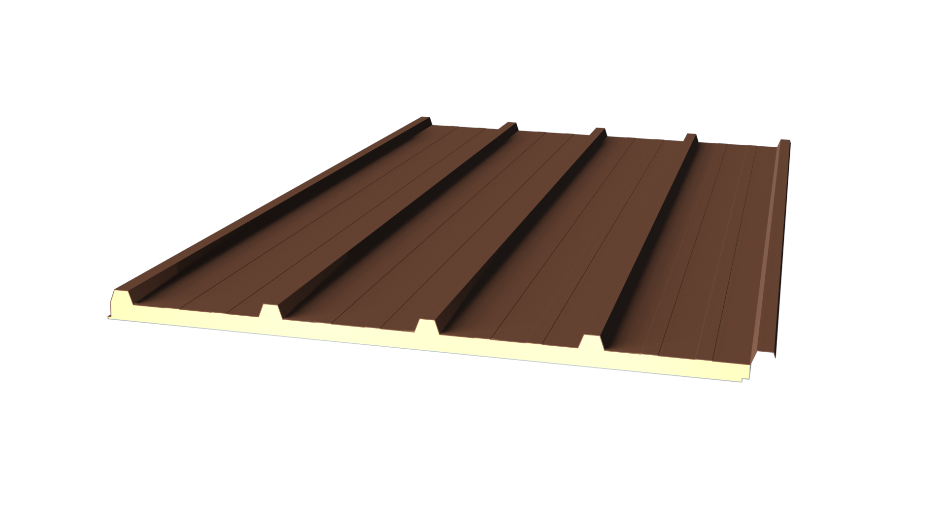 Sandwich Dach 40 RAL8011 