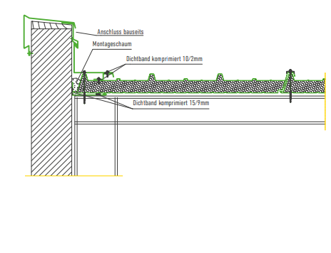 PULTAUSBILDUNG – ORTGANGAUSBILDUNG – VARIANTE I – TYP G 4 DACHELEMENT
