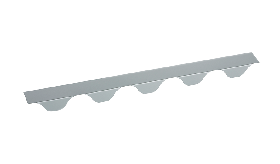Zahnblech Wellprofil 55-177 Stahl 0,75mm symmetrisch 90° RAL7042