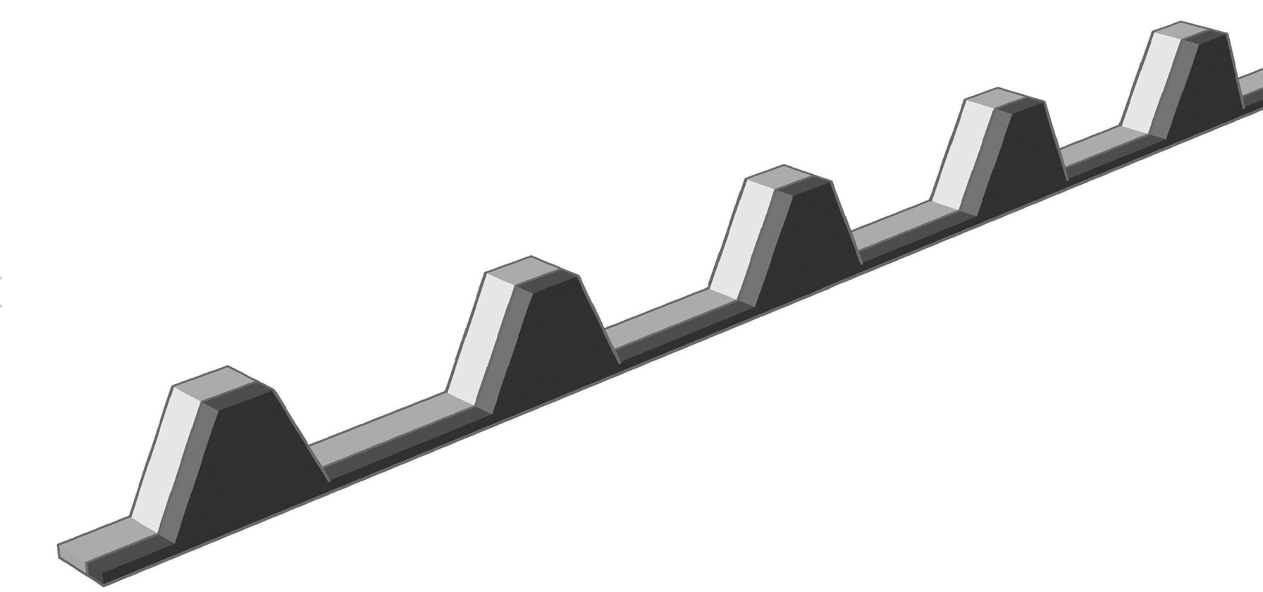 Profilfüller Trapezblech 20-75 symmetrisch