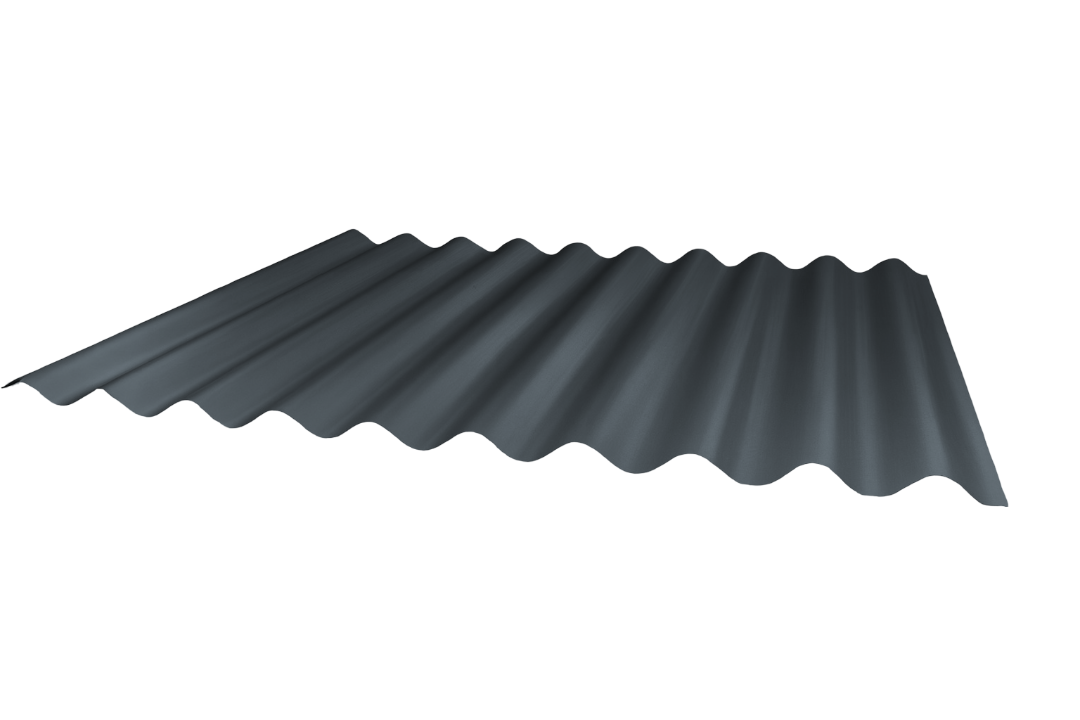 Wellblech 27-111 Stahl 0,75mm RAL1015 25µm PE RSL Dach mit Wasserfalle Universalvlies