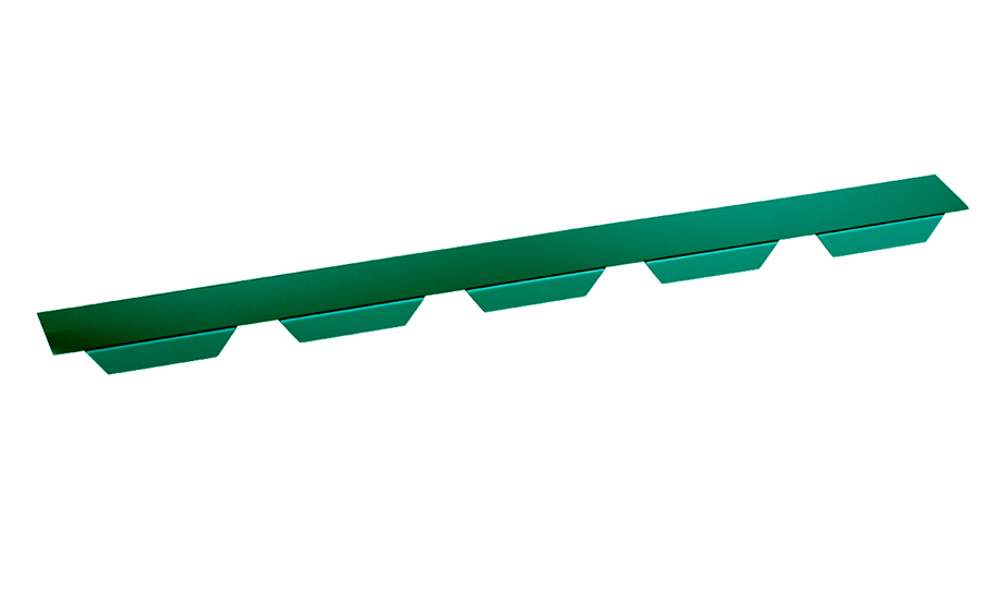 Zahnblech Trapezprofil 20-75 Stahl 0,75mm symmetrisch 90° RAL6005