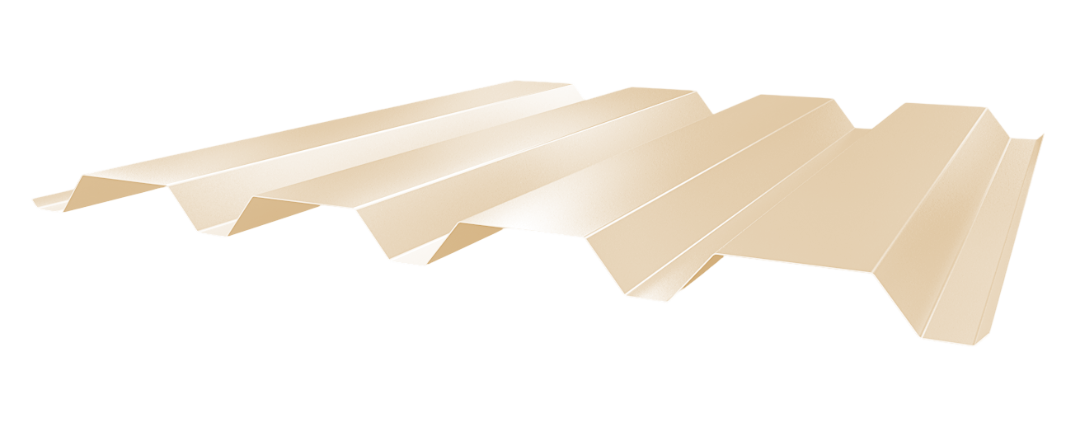 Trapezblech 50-250 Stahl 0,75mm RAL1015 25µm PE RSL Wand   mit Schutzfolie