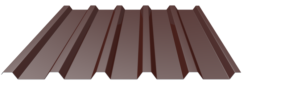 Trapezblech 35-207 Stahl 0,63mm RAL3009 25µm PE RSL Wand