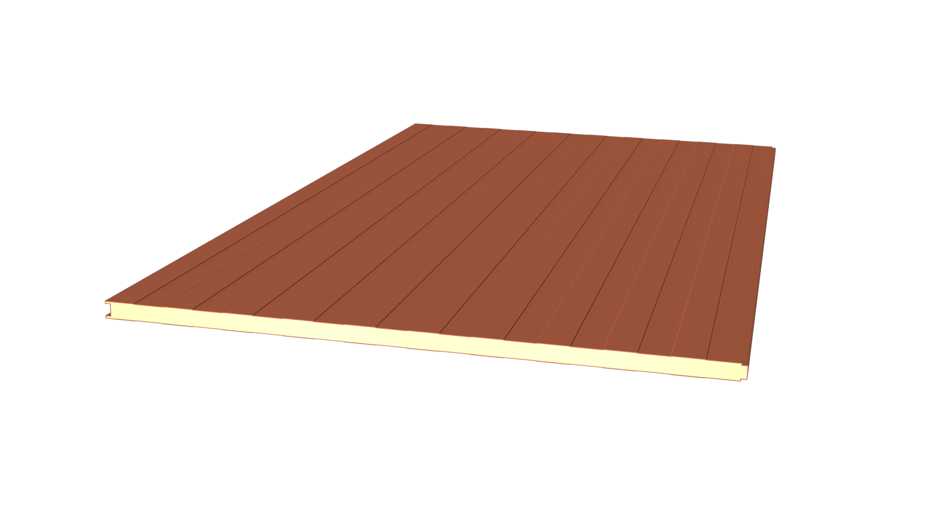 Sandwich Wand 40 RAL8004 