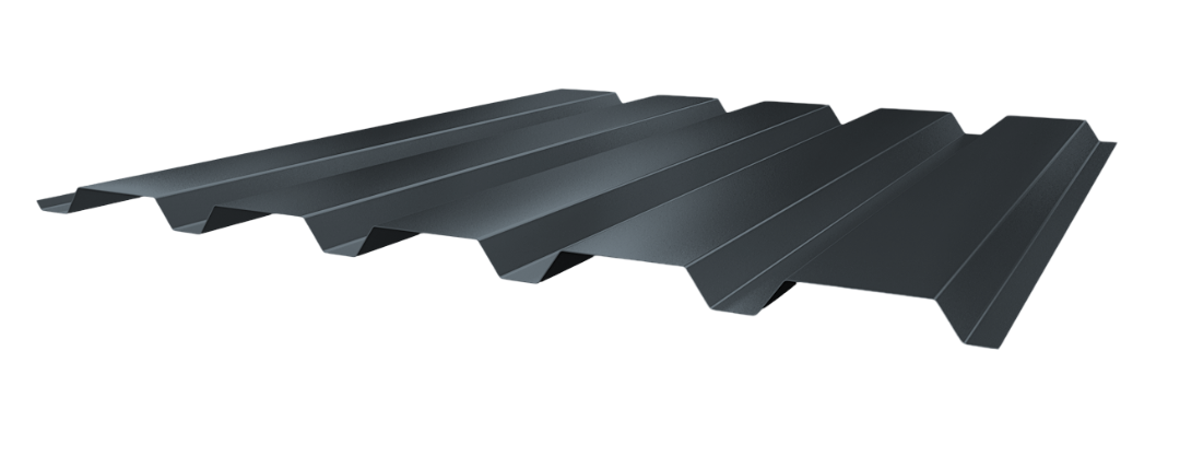 Trapezblech 35-207 Stahl 0,50mm RAL8012 25µm PE RSL Wand   mit Schutzfolie