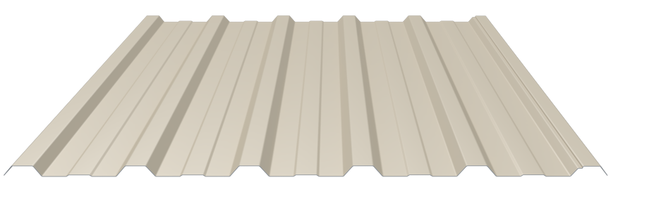 Trapezblech 22-214 Stahl 0,75mm RAL1015 25µm PE RSL Dach mit Wasserfalle