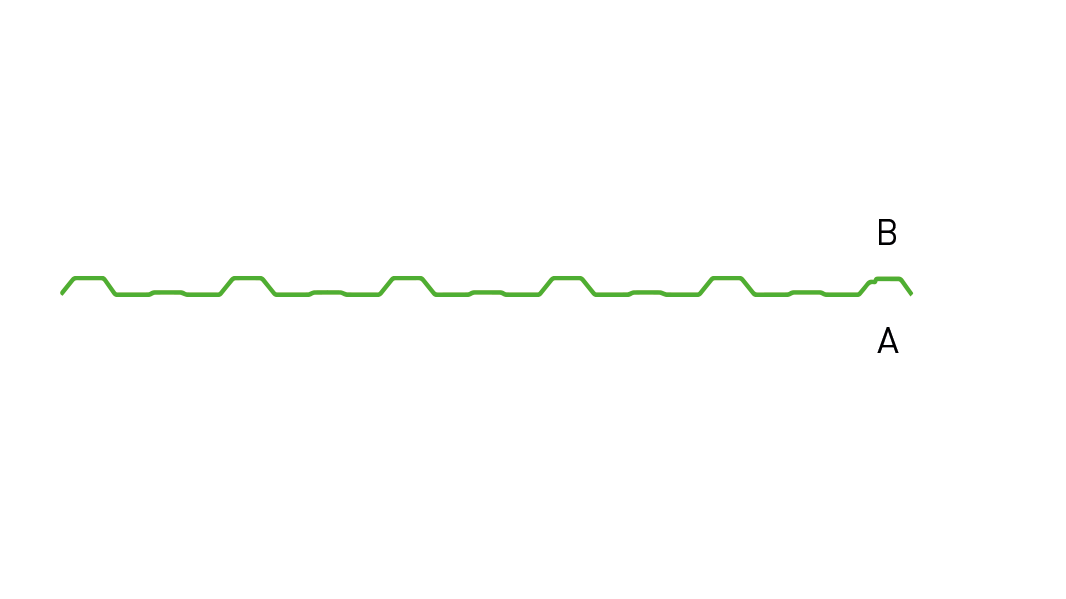 Trapezblech TP22-214 Farbfläche