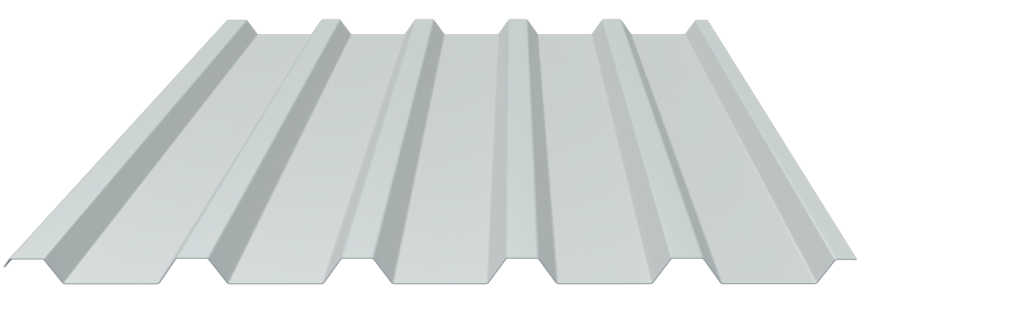 Trapezblech 35-207 Stahl 0,75mm RAL9002 25µm PE RSL Dach   mit Schutzfolie
