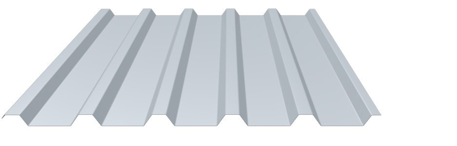 Trapezblech 35-207 Stahl 0,75mm RAL7035 25µm PE RSL Dach   mit Schutzfolie